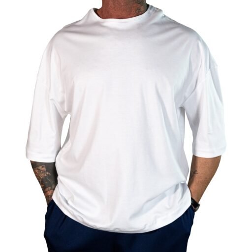 T-Shirt Oversize in Cotone bianco