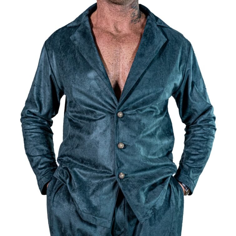 Abito Rever Sartoriale Petrolio