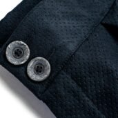 Bottoni Pantalone Sartoriale in Alcantara nera | Juri Carissimi