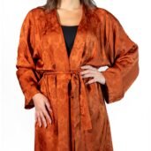 Kimono Orange Flowers in cotone | Juri Carissimi