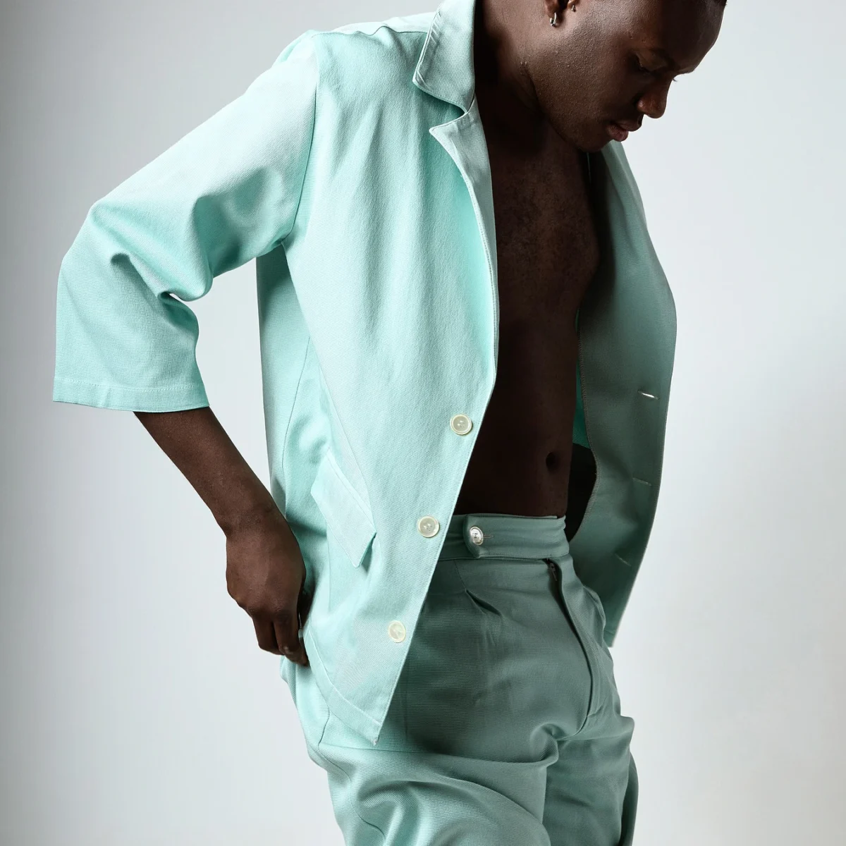 tiffany-2 Abito Tiffany con Rever classico e manica 3/4 - Abbigliamento Sartoriale Made In Italy - Juri Carissimi